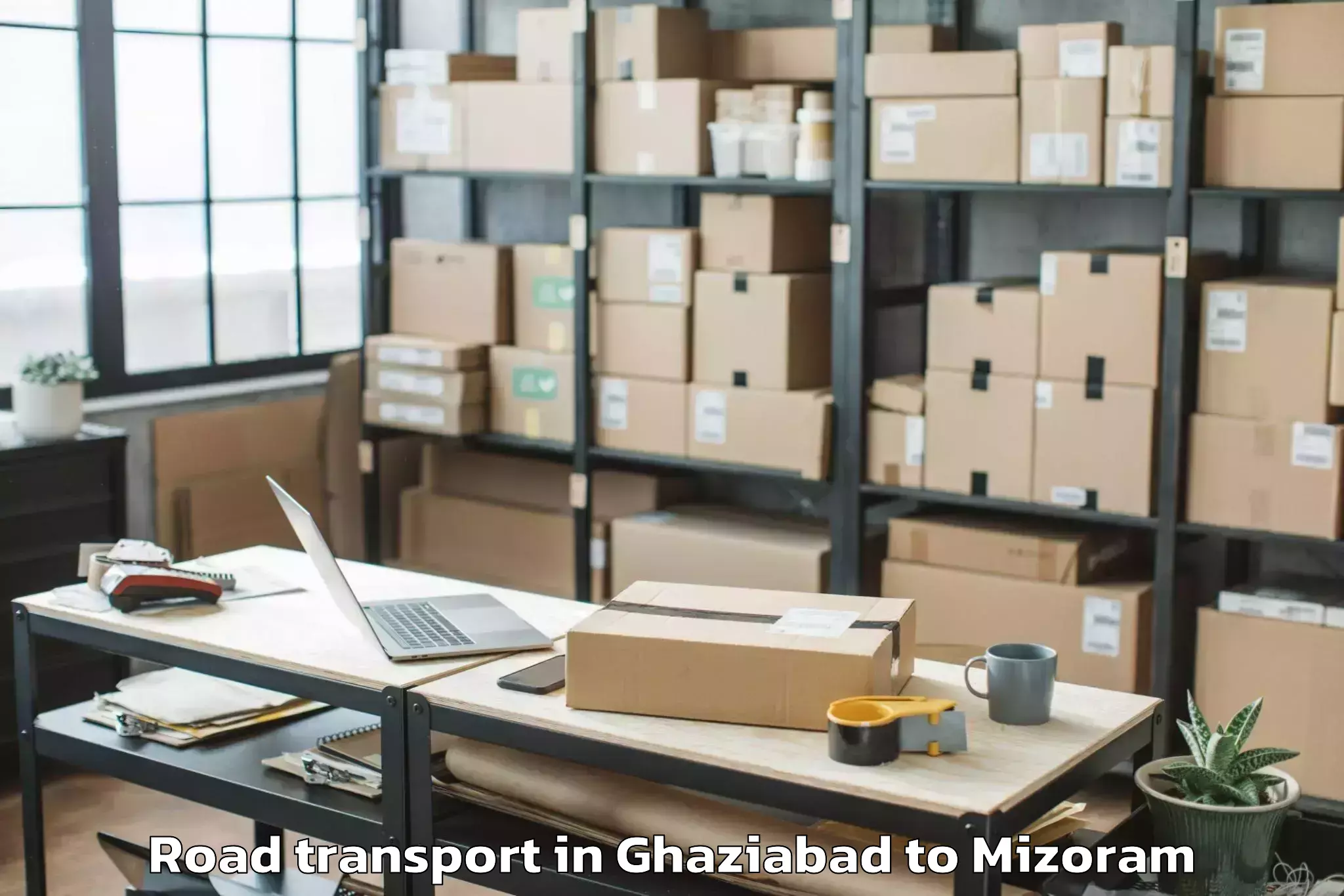 Efficient Ghaziabad to Siaha Road Transport